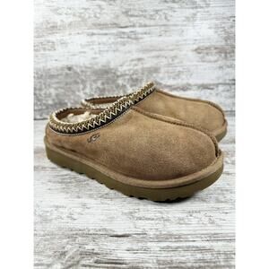 Women's UGG Tasman Brown Suede Slippers S/N 5955 Sz 7 EUC!